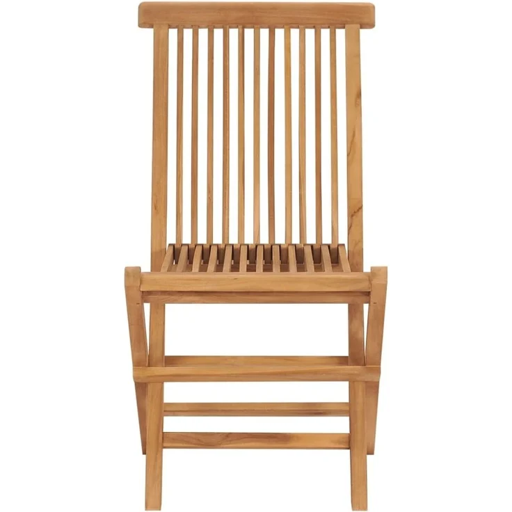 vidaXL Klappbare Gartenstühle 6 Stk. Massivholz Teak 3096591 – Bild 9