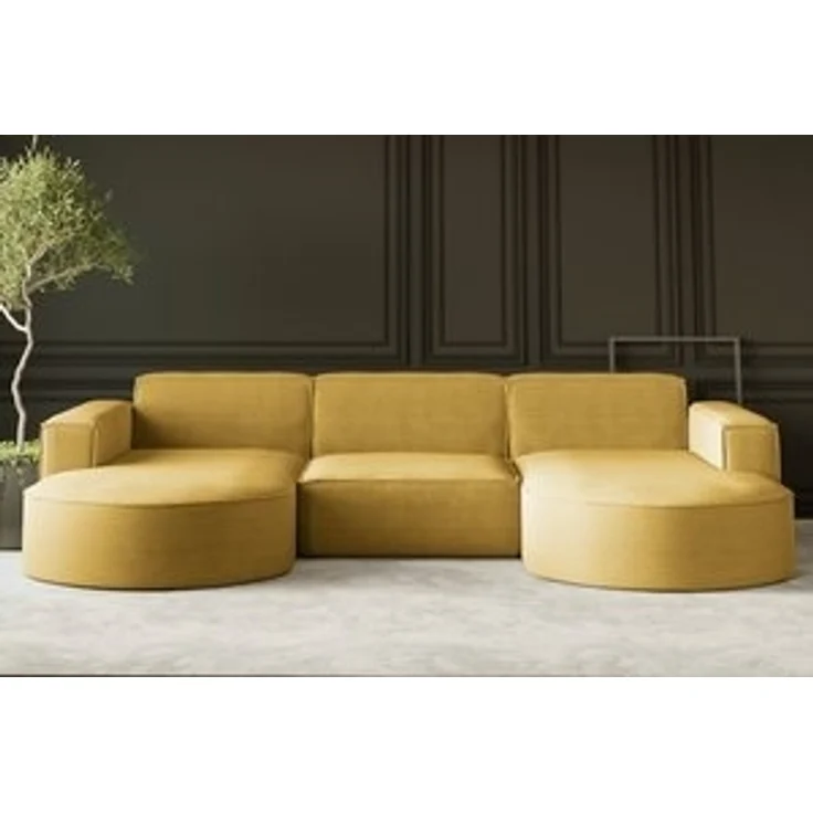 Kaiser Möbel Ecksofa Sofa U form, Couch MODENA U STUDIO stoff Verita, Poso, Quelle – Bild 6