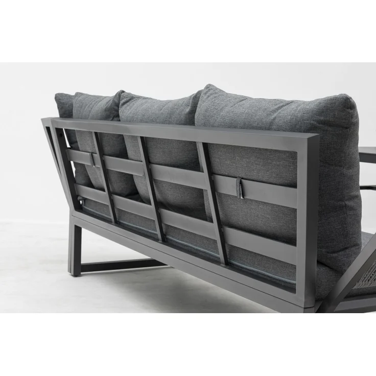 Gardissimo Alu Garten 3-in-1 Ecklounge "San Luca", anthrazit – Bild 4