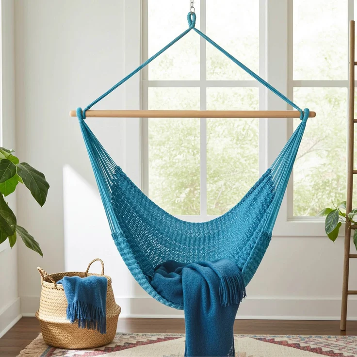 MacaMex Vela azure, azure, 140x260 cm – Bild 7