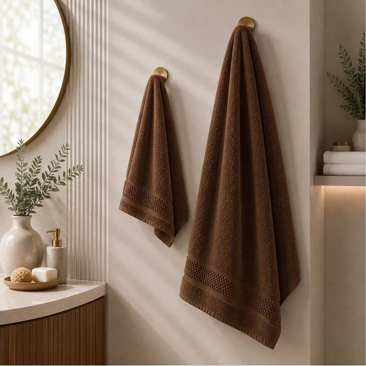 Komfortec Handtuch Set 8x Premium Handtuch Set - 50x100 cm, Frottee (8-St), 100% Baumwolle, mit Bordüre, Weich, Hotelqualität – Bild 4