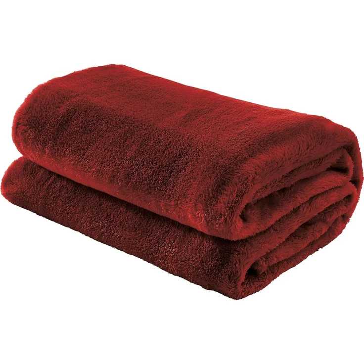 Wohndecke Wohndecke "Salerno", Erwin Müller, Teddy-Fleece Uni – Bild 1