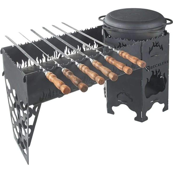 Komplex Ofen + Grill-Mangal Reckless 3 mm Stahl – Bild 3