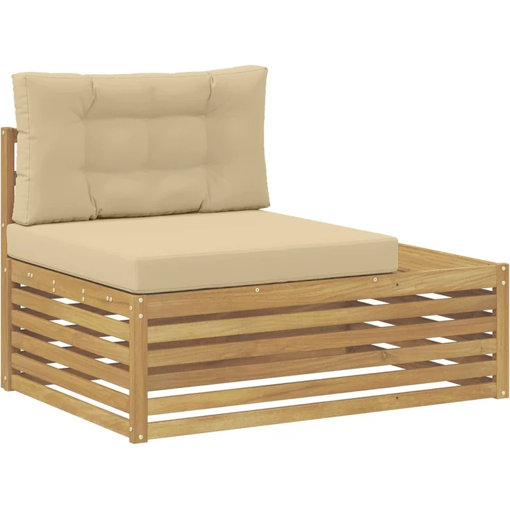 vidaXL 6 stk. Outdoor-Sofagarnitur Polyester Weiß 3391123 – Bild 3