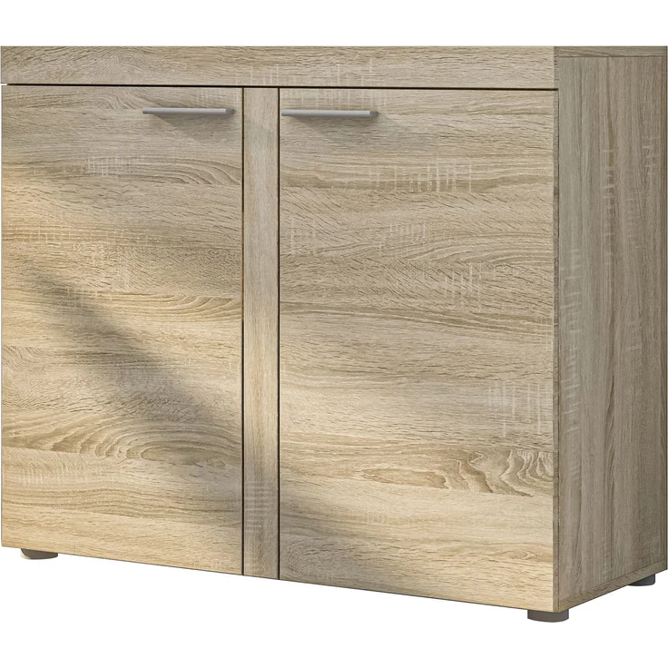 AX LIVING Schmal Kommode Spacoro 2D – Eleganz für Ihr Zuhause, Sonoma – Bild 2