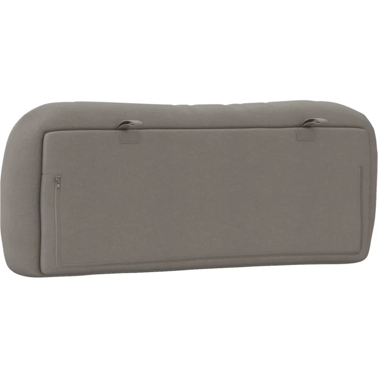 vidaXL Kopfteil-Kissen Taupe 100 cm Stoff – Bild 3
