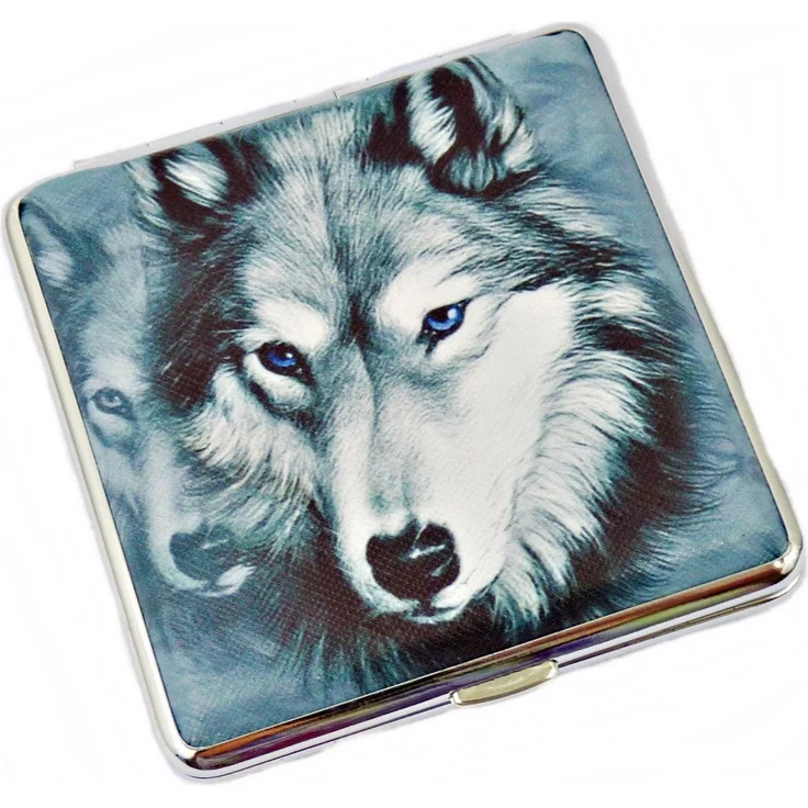Westernlifestyle Aufbewahrungsbox Zigarettenetui Wolf Adler – Bild 2