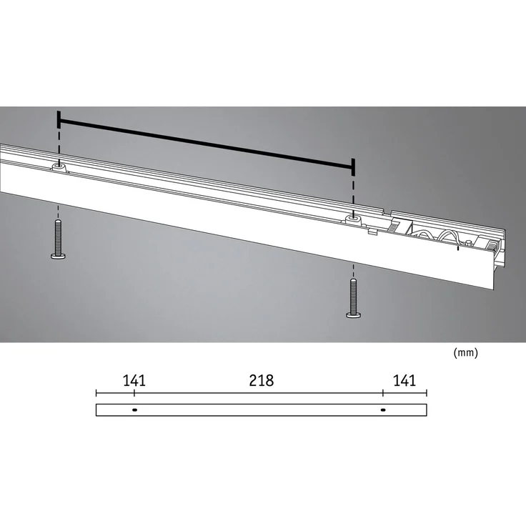 Linion Lichtkanal 0,5m 24V 8,5W 3000K Signalschwarz – Bild 6