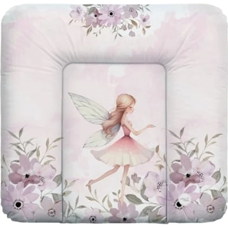 CEBA BABY Weiche Wickelauflage 75x72 cm – Wickelmatte für feste Unterlagen, Basic, OEKO-TEX® Standard 100 - Meadow Fairy – Bild 2