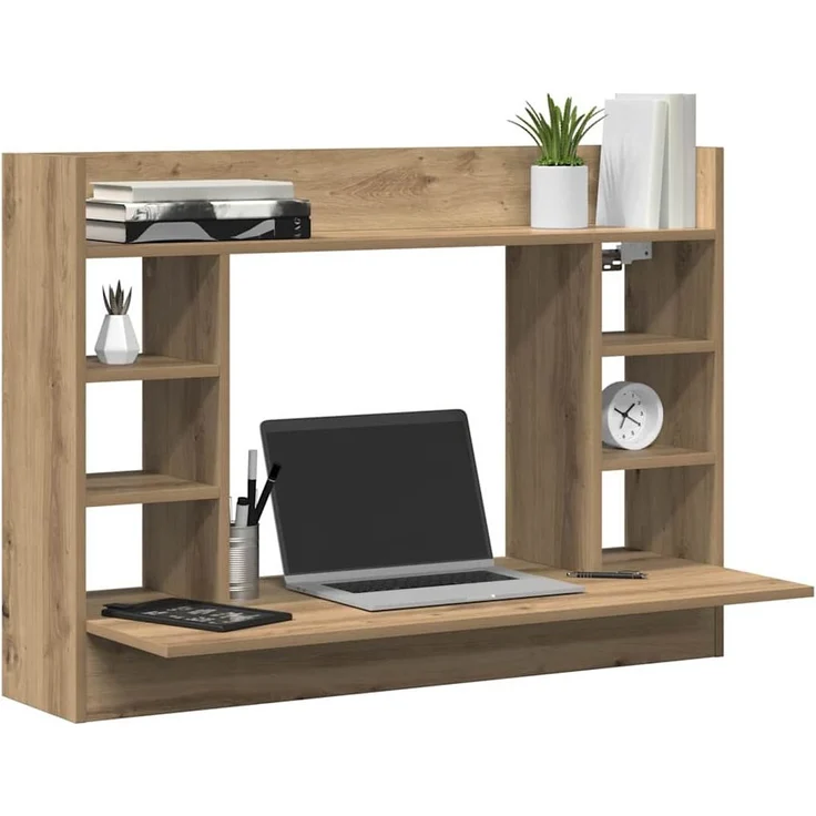 vidaXL Wandtisch Artisan-Eiche 105 x 48 x 75 cm Holzwerkstoff 869193 – Bild 2