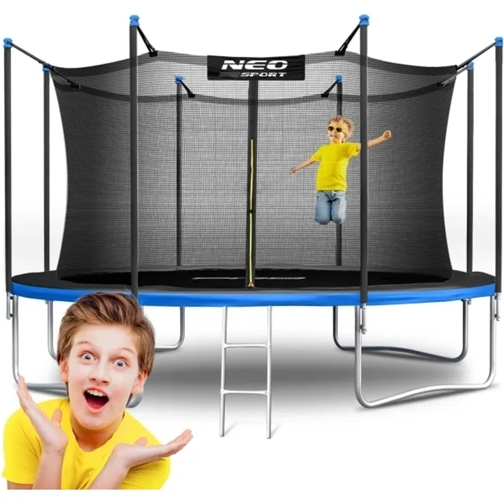 Garten-Trampolin Neo-Sport NS-13W241 mit Innennetz 13 FT 404 cm