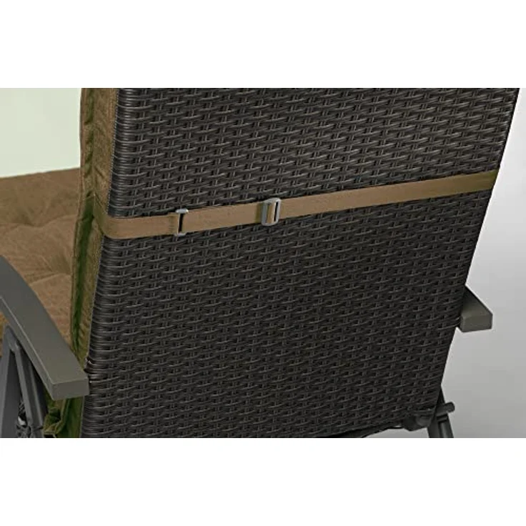 sunnypillow Liegenauflage Polsterauflagen für Gartenliege 190 x 60 x 9cm, 2 Stück Braun – Bild 5