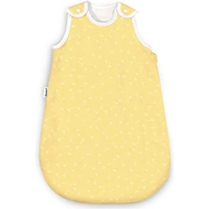 Ehrenkind® Baby Sommerschlafsack Rund | Bio-Baumwolle | Sommer Schlafsack Gr. 50/56 Vanille-Weiße Pusteblume | Schlafsack Baby Schlafsack Kinder