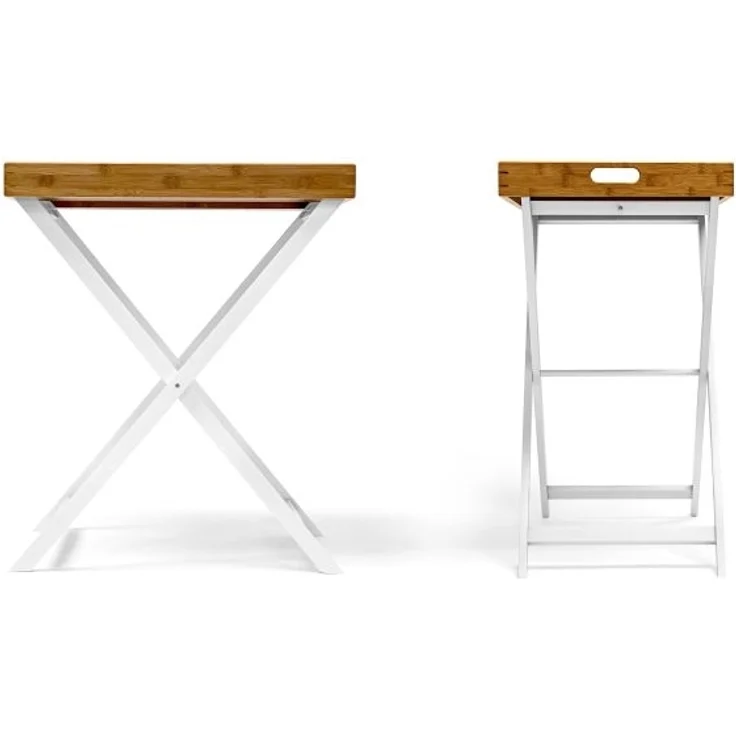 Tabletttisch Holz & Bambus 72 cm 10019176 – Bild 6