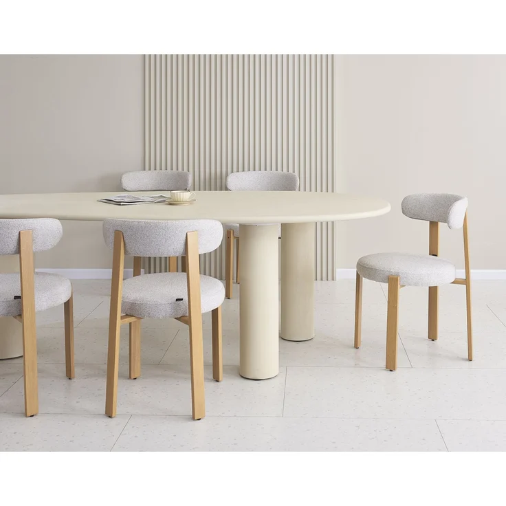 Selsey ‘Innations’ Esstisch 230x120 cm, Greige, Mikro­zement-Optik – Bild 6