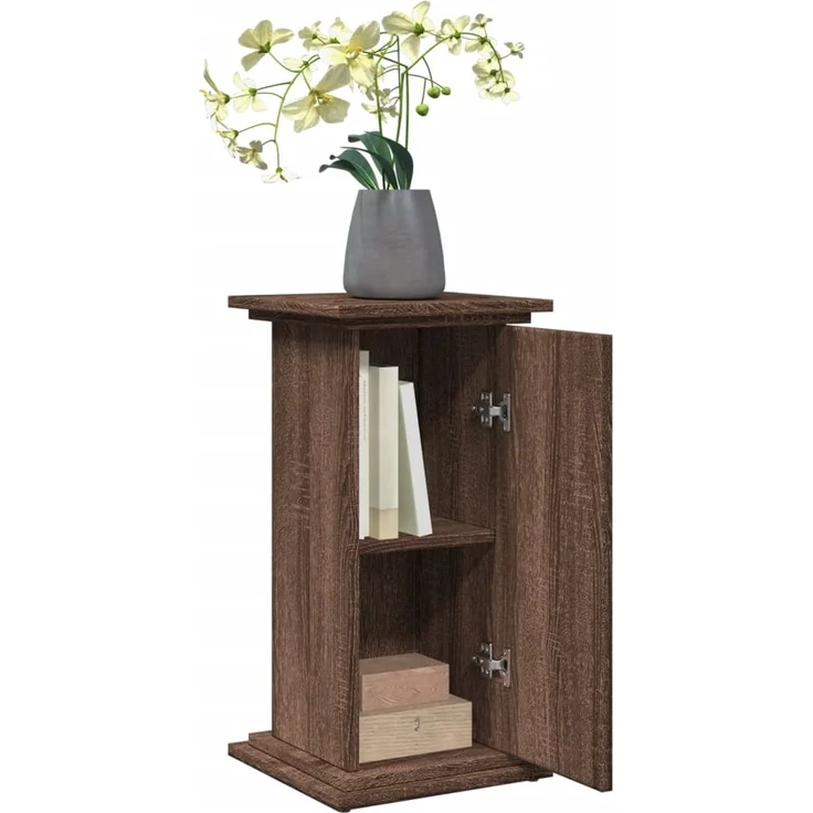 vidaXL Postament mit Stauraum, Holzwerkstoff, Braune Eiche, 31 x 30 x 60 cm – Bild 3