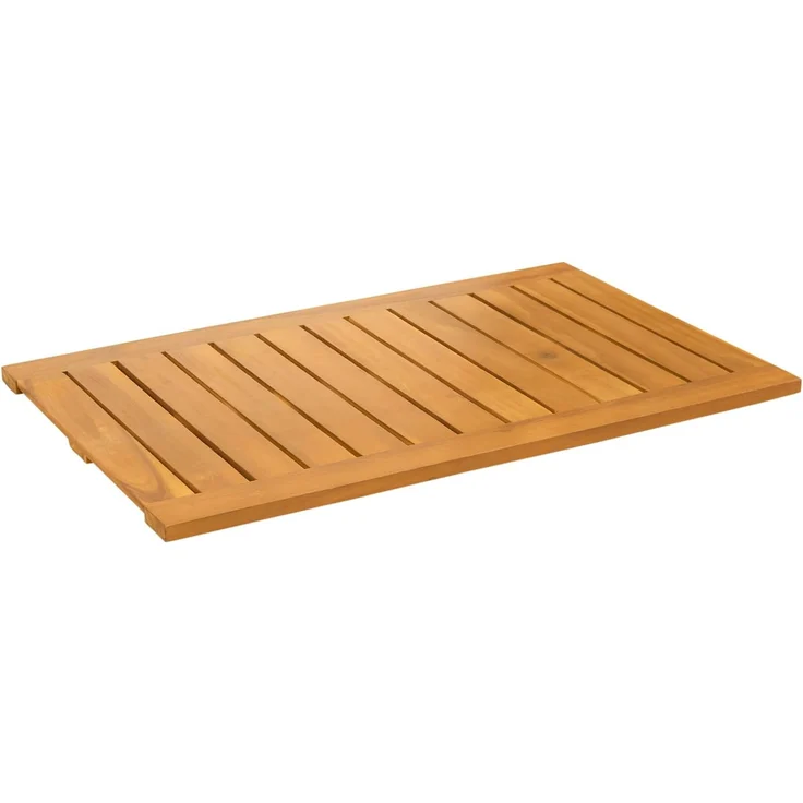 vidaXL Badematte Braun 80 x 50 cm Massivholz Akazie 42025268 – Bild 2