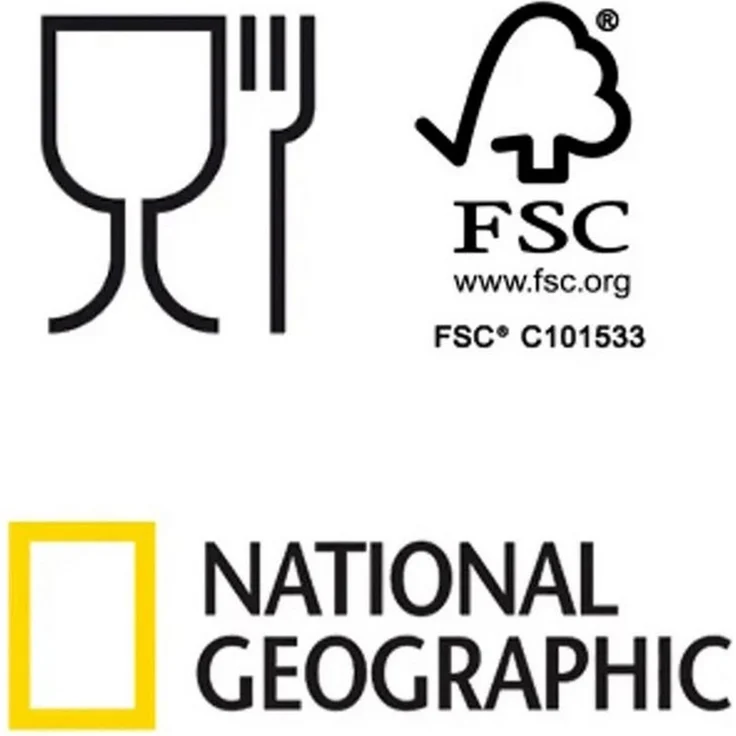 NATIONAL GEOGRAPHIC Lunchbox Brotdose Box Dose Lunch Box, Edelstahl, 16 x 12 x 5,5 cm Spühlmaschinenfest – Bild 3
