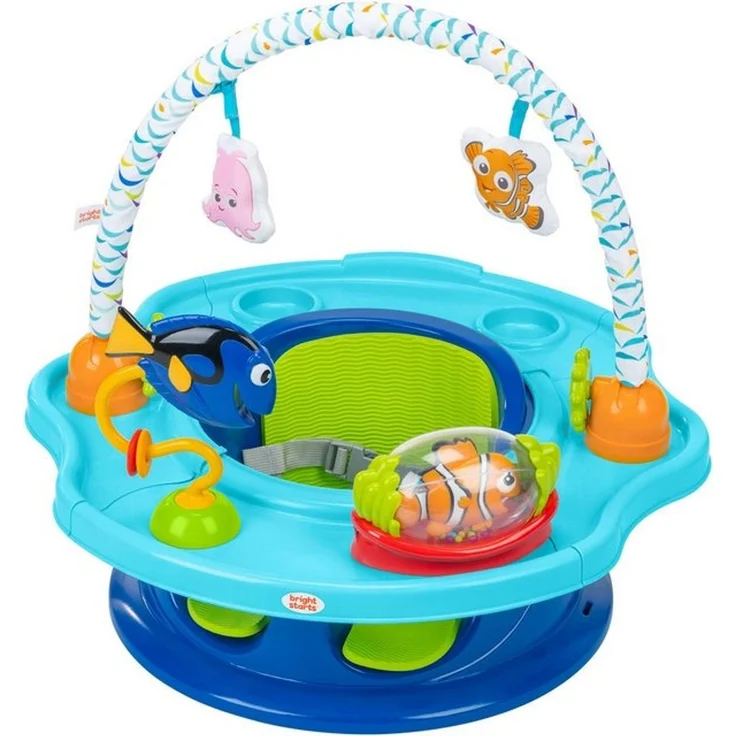 Bright Starts Tischsitz Finding Nemo SuperSeat 3-in-1 Seat, Aktivitätssitz Verwendbar als Bodensitz mit Tablett oder Sitzerhöhung – Bild 4