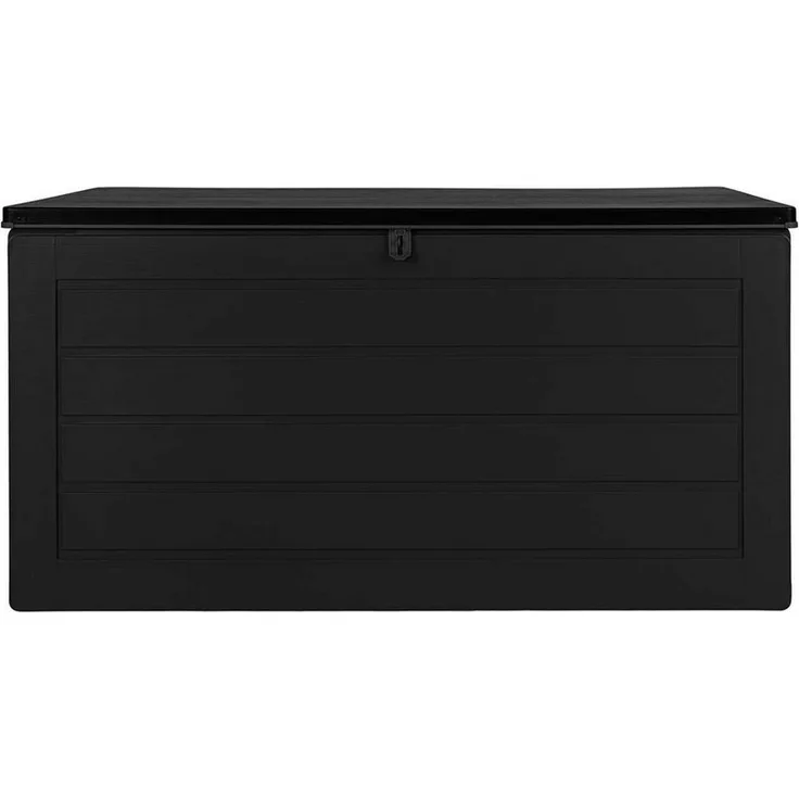 House Nordic Kissenbox Dubrovnik, 680L Stauraum, Kunststoff schwarz, B 147 x T 71 x H 75 cm