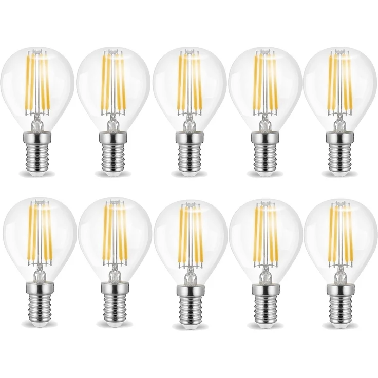 4w E14 LED Birne Filament Leuchtmittel mit klarem Glas G45|Ø45x78mm|Neutralweiß|470 Lumen – Bild 3