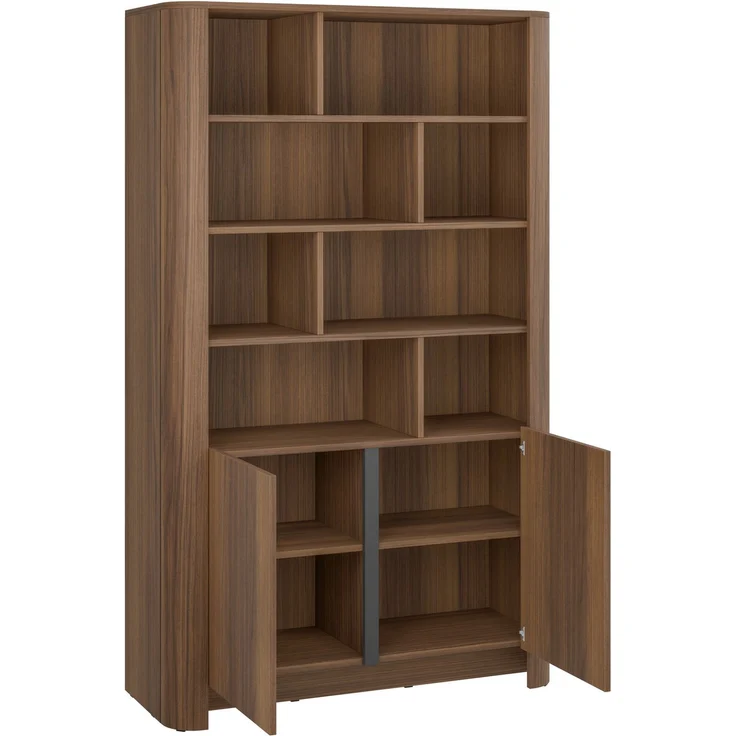 Wohnzimmer-Set Binuki I (Farbe: Nuss Warmia + Schwarz) – Bild 4