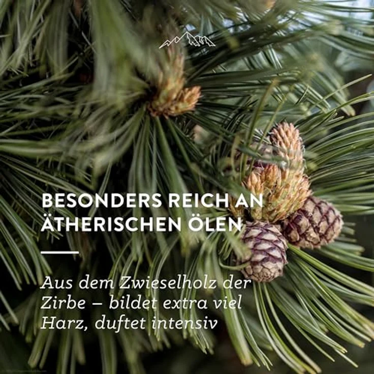 AllgäuQuelle Bio ZirbenKissen mit 100% Zirbenspänen, natürliches Duftkissen 1000g, 45x45 cm, ohne künstliche Zusatzstoffe – Bild 4