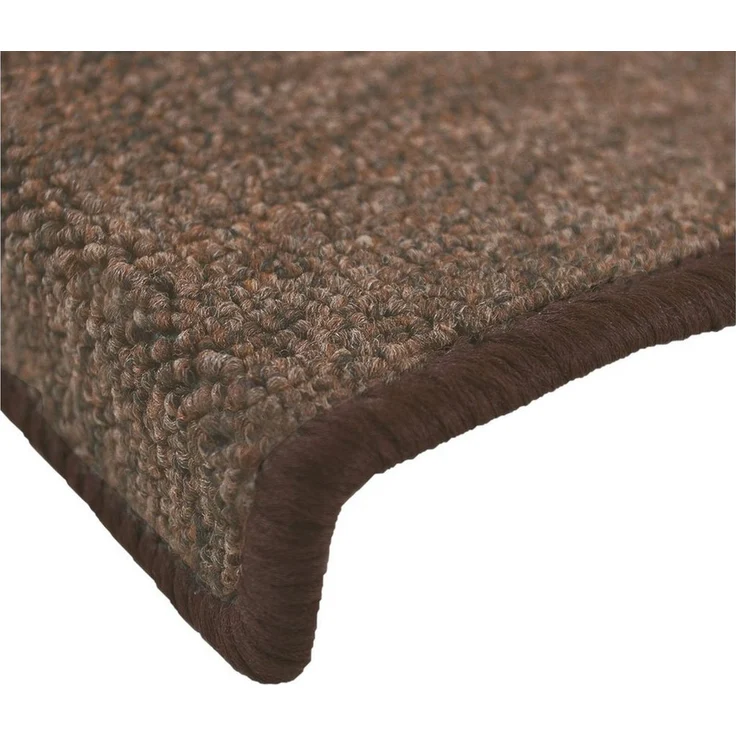 Beautissu Stufenmatte ProStair, 55x15cm, Braun, 15 Stück, Treppenmatte, halbrund, Höhe: 4 mm, Selbstklebend, Trittschalldämmung von ca. 20dB – Bild 3