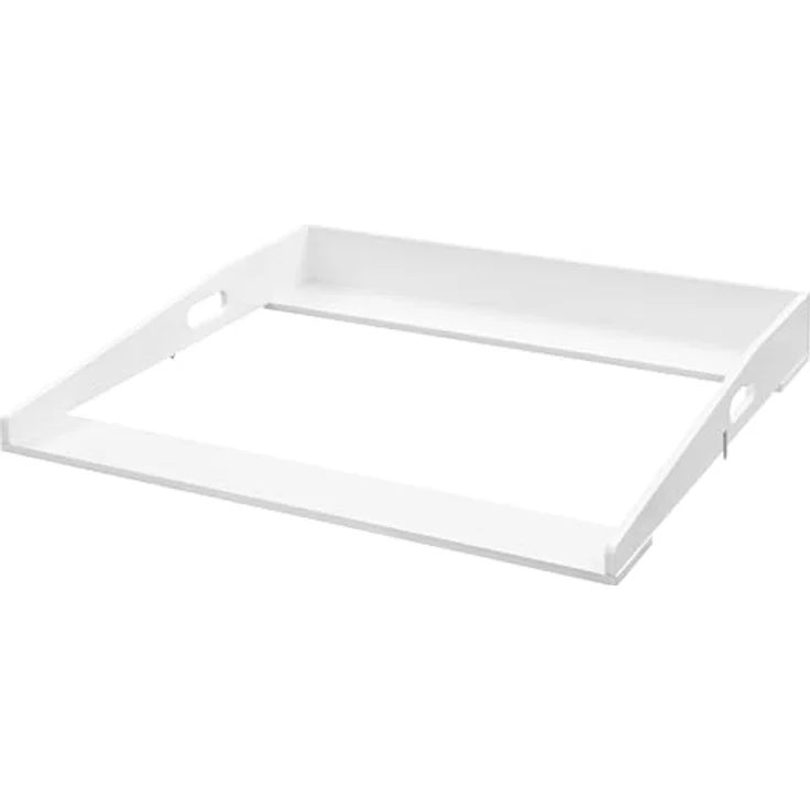 WOLTU Wickelaufsatz universal, Wickeltischaufsatz für Kommode mit Tiefe 47-51cm und Breite ab 80 cm, Wickeltischaufsatz, mit Seitenwänden, 80 x 10 x 75 cm, Weiß – Bild 2