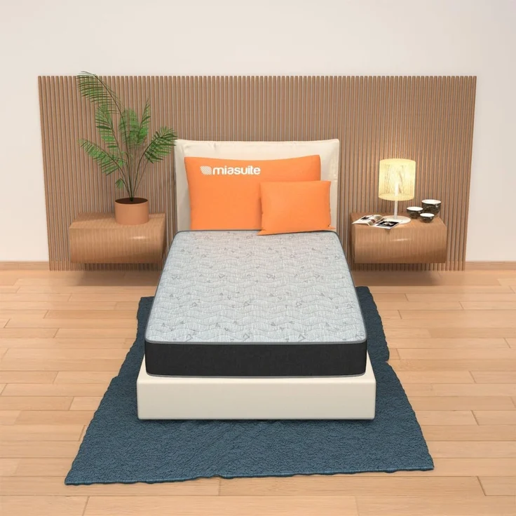 miasuite i sogni italiani Einzelbettmatratze 85x195 h 13 aus orthopädischem und antiallergischem Waterfoam mit Summit Gerät
