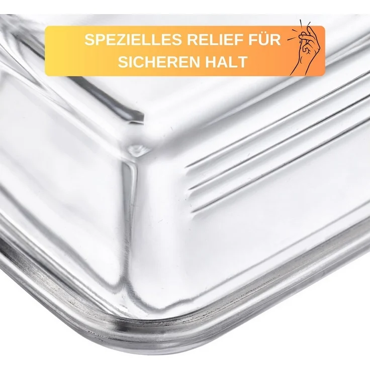 Thiru Butterdose Glas - mit speziellem Deckel-Relief für sicheres Greifen, Glas, (1-tlg) – Bild 3