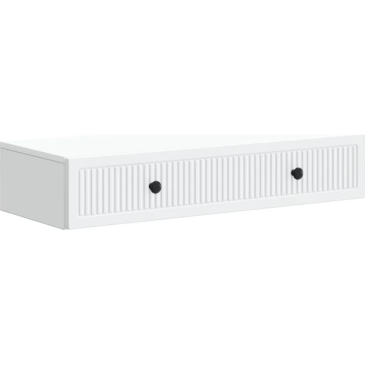 vidaXL Wandmontierter Beistelltisch Weiß 87,5 x 34,5 x 17 cm 897985 – Bild 2