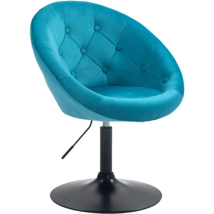 SVITA Chesterfield-Sessel HAVANNA, Retro-Design,Tellerfuß,stufenlos höhenverstellbar, Petrol – Bild 2