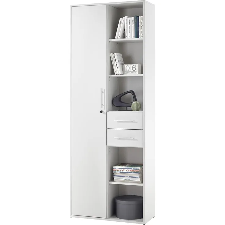 Aktenschrank >Lommel< in lichtgrau - 80x216x35cm (BxHxT)