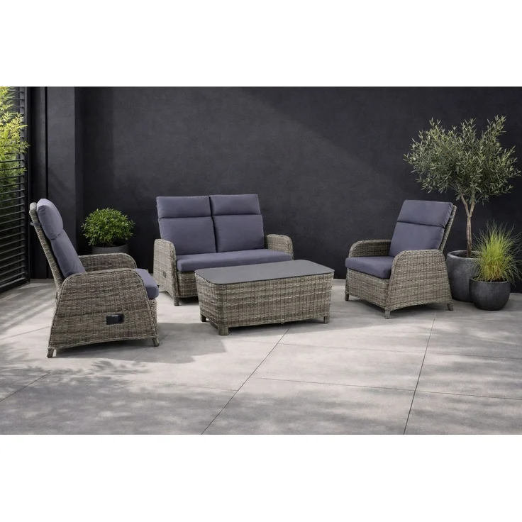 elGiga | MWH Verando Lounge-Set - 4-teiliges Gartenmöbel-Set – Bild 2