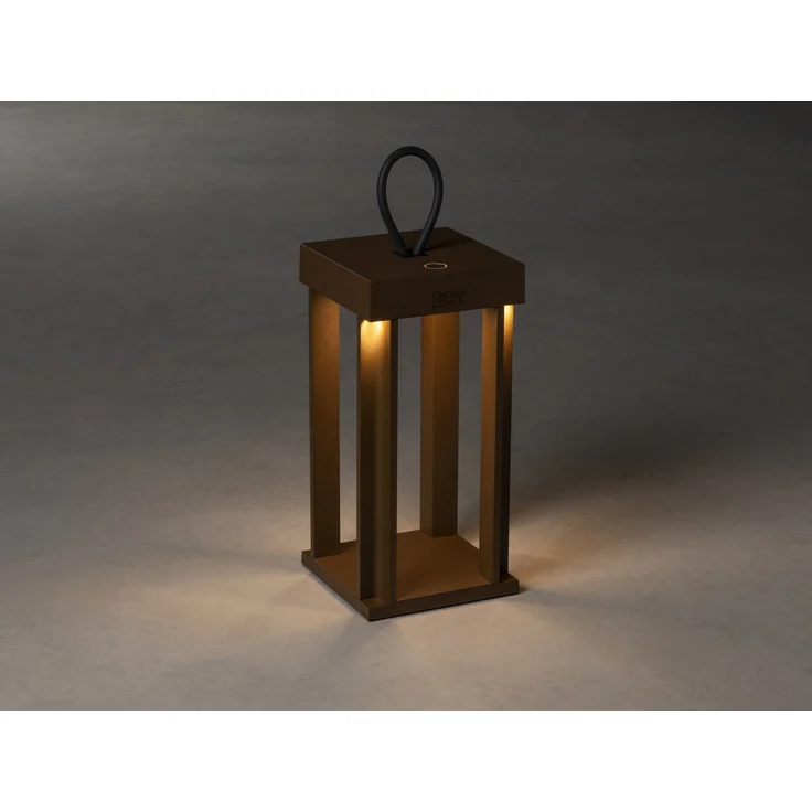 KONSTSMIDE 7819-970 USB Laterne Cannes rostfarben 42cm dimmbar – Bild 3
