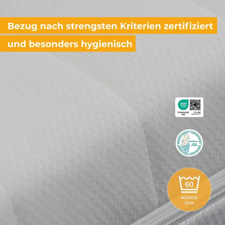 Kindermatratze Kaja, 11 cm, Preistipp Stiftung Warentest GUT (2,2) Ausgabe 09/2024 getestet in 70x140 cm Größe 90 x 200 cm – Bild 7