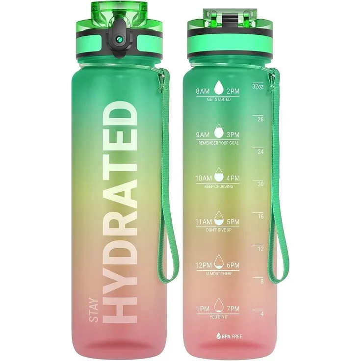 Sahara Sailor Trinkflasche BPA-frei Tritan Sport Wasserflasche 1L Gym