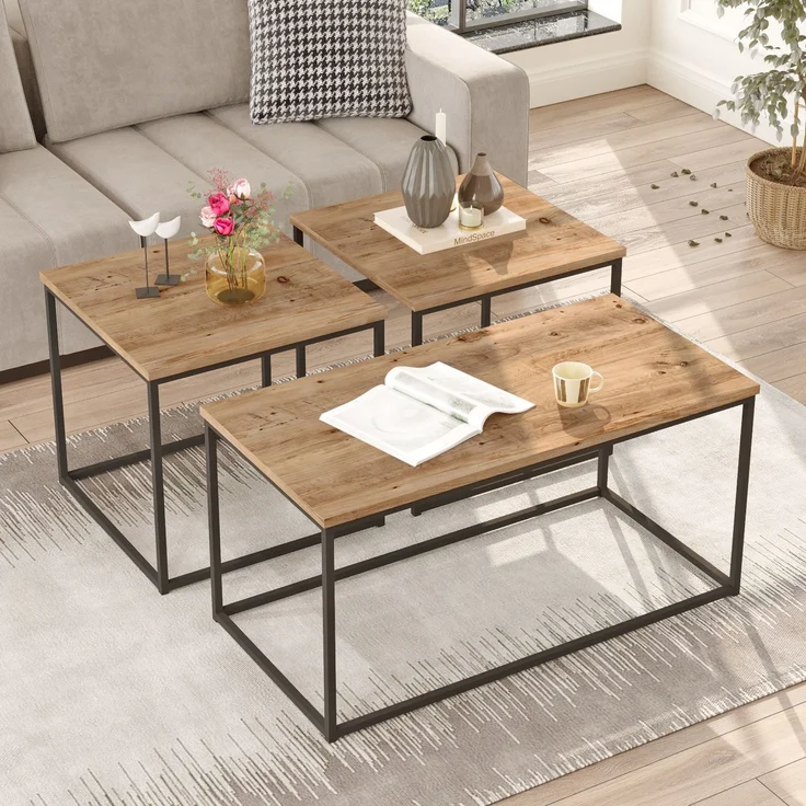 Skye Decor 'Vg9-A' Couchtisch, Atlantik-Kiefer, 90 x 44,8 x 45 cm – Bild 3
