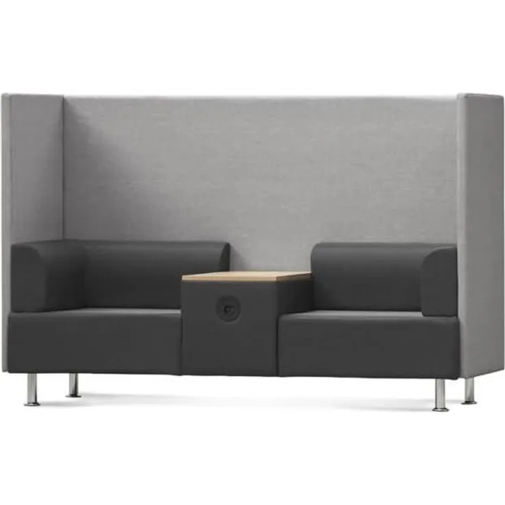 Rocada Sitzsofa Be Soft Doppelsitz + Tisch grau