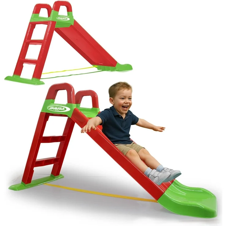 Jamara 460501 'Funny Slide' Rutsche, 145 x 59 x 79 cm, ab einem Jahr, rot – Bild 1