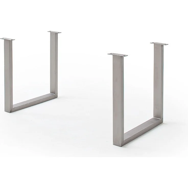 Baumkantentisch >Calabria< in Akazie grau lackiert - 220x79,5x100 (BxHxT) – Bild 3