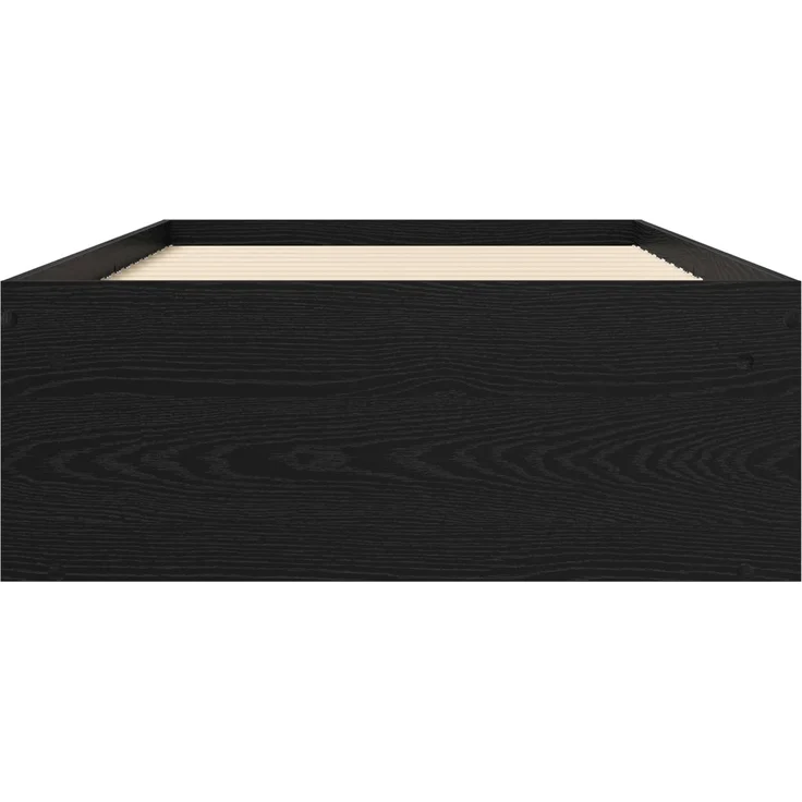 vidaXL Bettgestell mit Stauraum mit Regal Schwarze Eiche 80 x 200 cm 3429523 – Bild 4