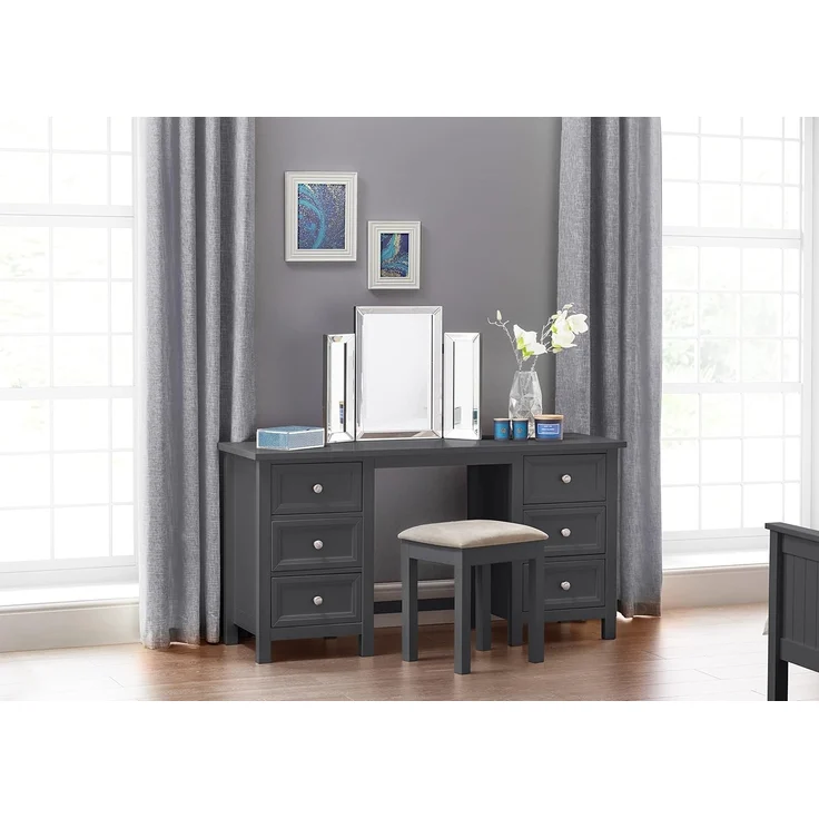 Julian Bowen Frisiertisch, Anthrazit, MAI161, Einheitsgröße – Bild 3