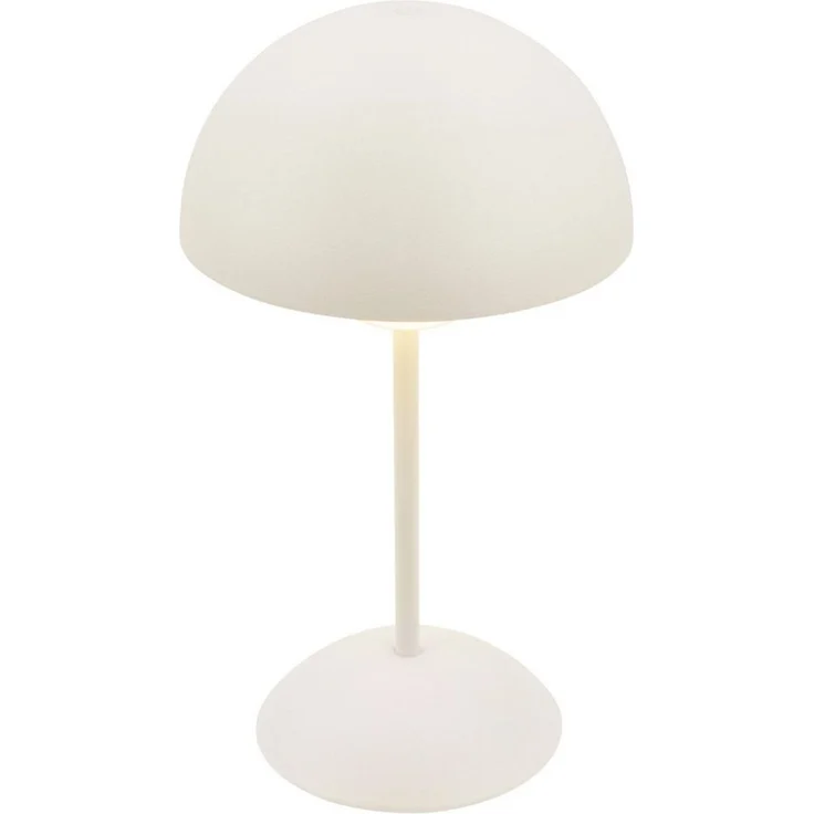 BRILONER - LED Tischlampe kabellos IP44 mit Touch, dimmbar, Akku tauschbar, Nachttischlampe, Leselampe, LED Lampe, Campinglampe, Tischleuchte, Akkulampe, Outdoor Lampe, 16x29 cm (DxH), Altweiß – Bild 3