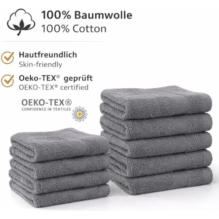 Betz Seiftuch 10 Stück Premium 100% Baumwolle Seiflappen-Set 30x30 cm – Bild 6
