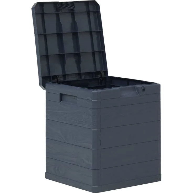 vidaXL Garten-Aufbewahrungsbox 90 L Anthrazit 45684 – Bild 5
