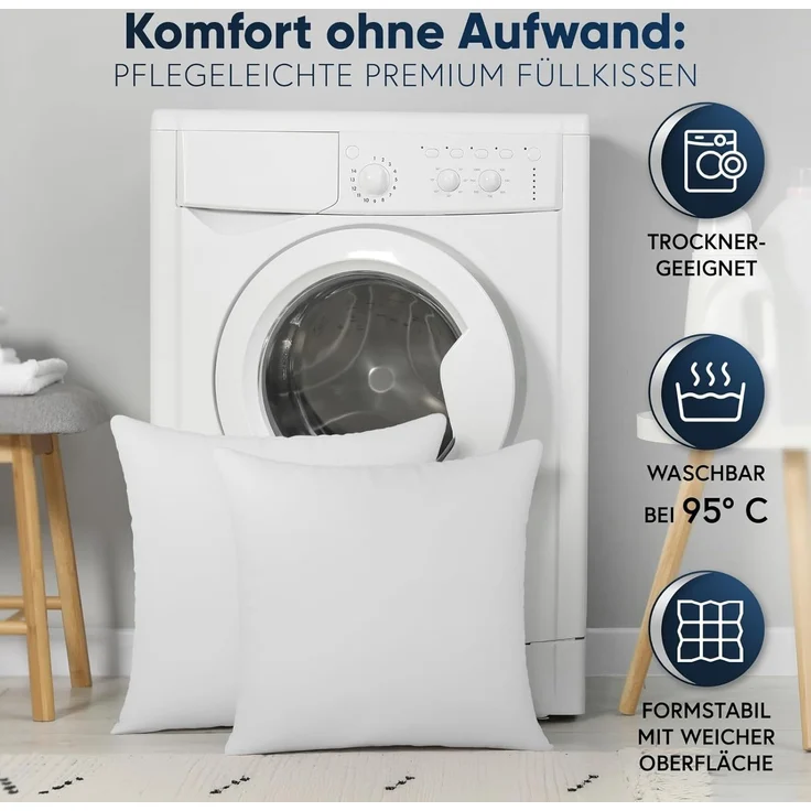 MOON Heimtextilien Dekokissen Füllkissen Classic Peached Touch versch. Größen Polyester – Bild 6