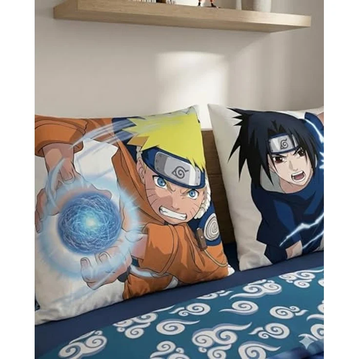 Naruto 3-teiliges Bettwäsche-Set – Decken- und Kissenbezug 240x220 + 65x65 cm aus Polycotton – Bild 3