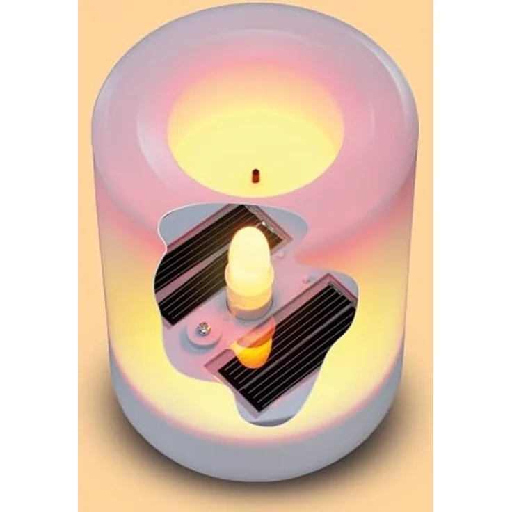 Solar Kerze mit Flammeneffekt Ella 100 x 150 mm – Bild 3